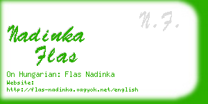 nadinka flas business card